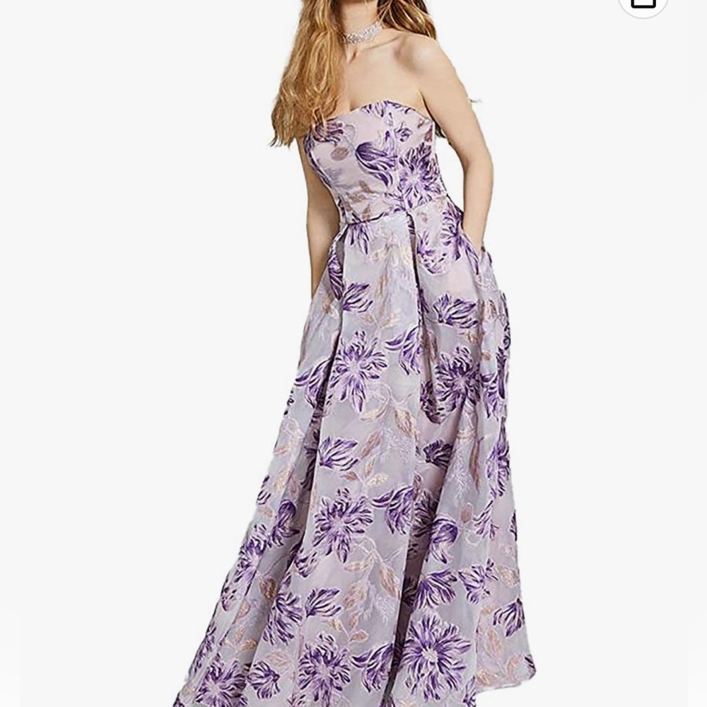 NEW- Speechless Womens Purple Metallic Gown Dress, size 7